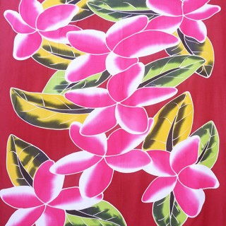 rayon sarongs six flower handpainting made in bali